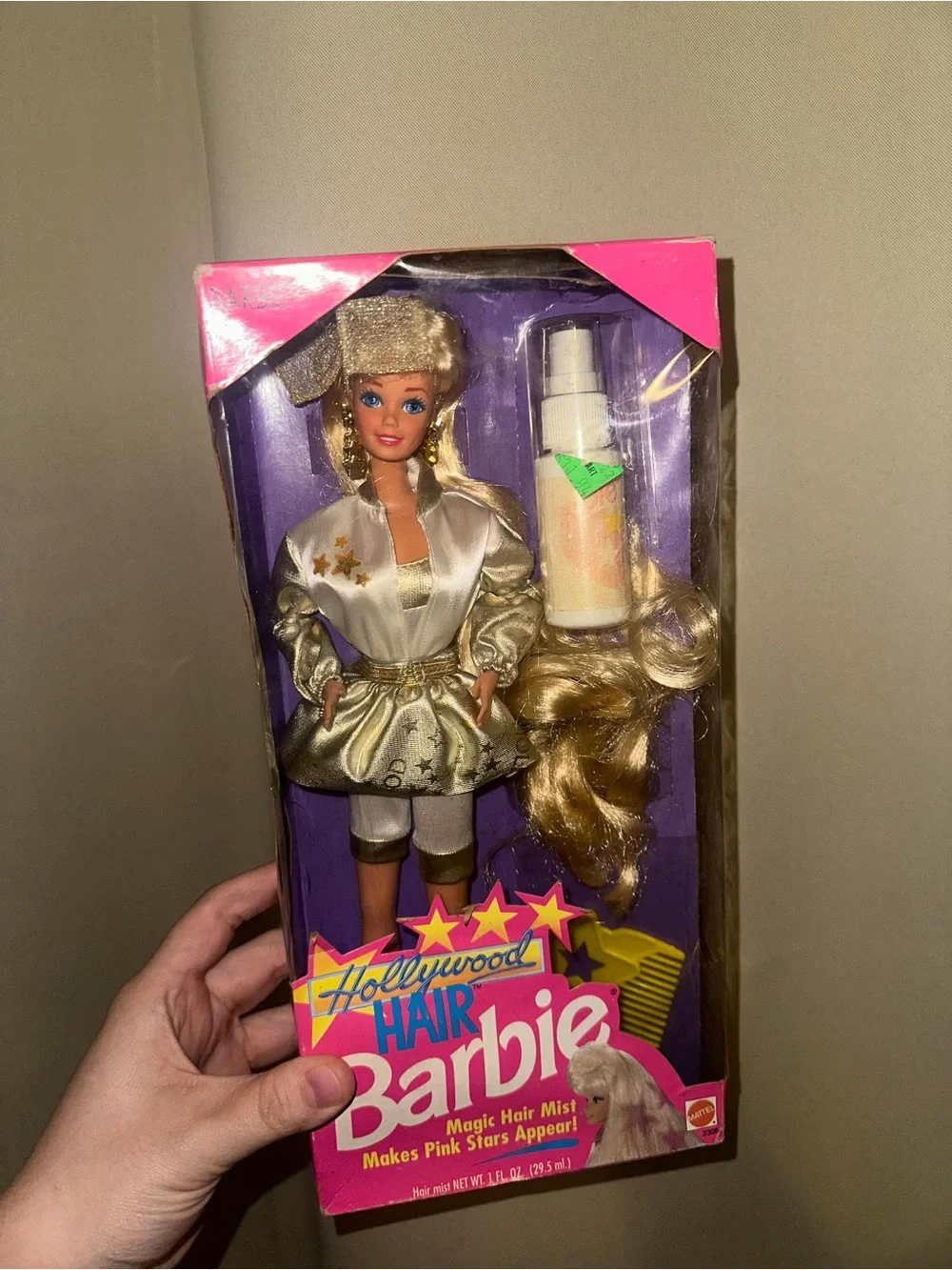 VTG 1992 Mattel Hollywood Hair Barbie doll NEW damaged box - Picture 1 of 4